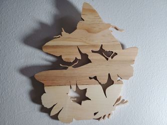 Wooden Butterfly Mosaic