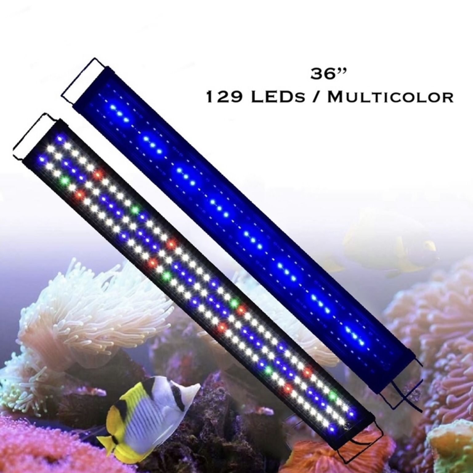 36" Full Spectrum LED Aquarium Light Reef Coral Marine Fish Tank Light