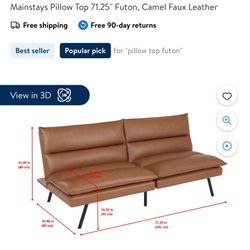 Leather Futon 