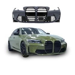Fit 2019-2021 BMW 3 series G20 G21 Upgrade To 2022 M3 M4 Style Front Bumper Kit