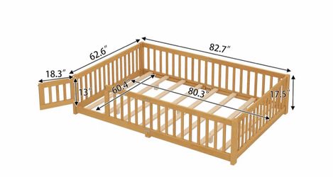 Queen Size Montessori Floor Bed Frame (Excellent Condition)