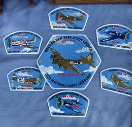 023 National Scout Jamboree WWII Aircraft Patch Set