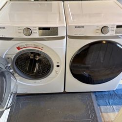Samsung Front-Load Washer & Dryer Set with Steam Sanitize+
