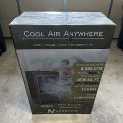 Hessaire 5,300 CFM 3-Speed Portable Evaporative Cooler (Swamp Cooler) for 1,600 sq. ft.