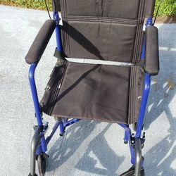 16 Inch Drive Light Weight Transport Wheelchair 