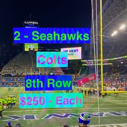 Seahawks Colts Tickets 