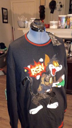 NEW REASON CLOTHING CO LONG SLEEVE DESIGNER CARTOON XXL SWEATER