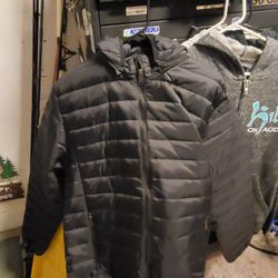 Ruxen Black Puffer Jacket 