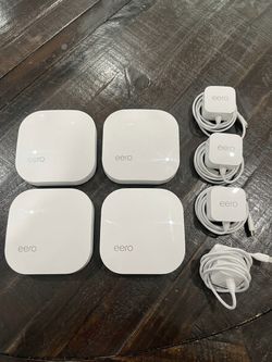 eero Pro (2nd Gen) Tri-Band Mesh Wi-Fi (4-Pack) with Power Cords