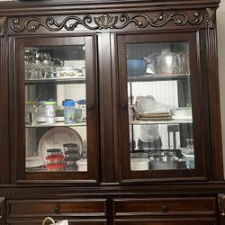 China Cabinet And buffet Ashley Furniture
