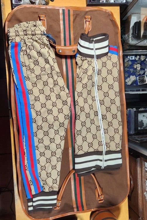 GUCCI tracksuit With Vintage Sears Waterproof Garment Bag
