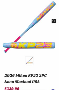 2026 Miken KP23 2PC Neon Maxload USA Bat