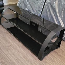 Tv Stand With Glass Shelves