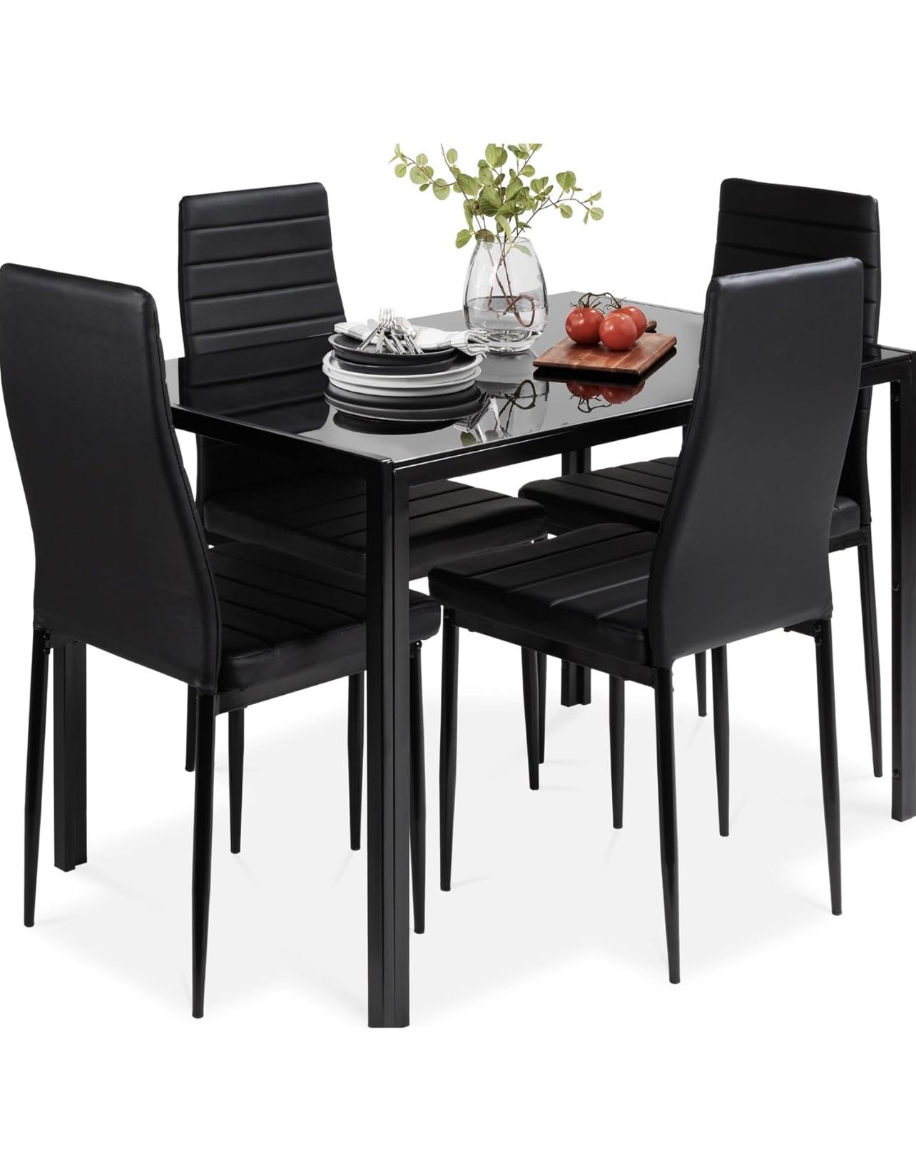 5-Piece Glass Dining Set