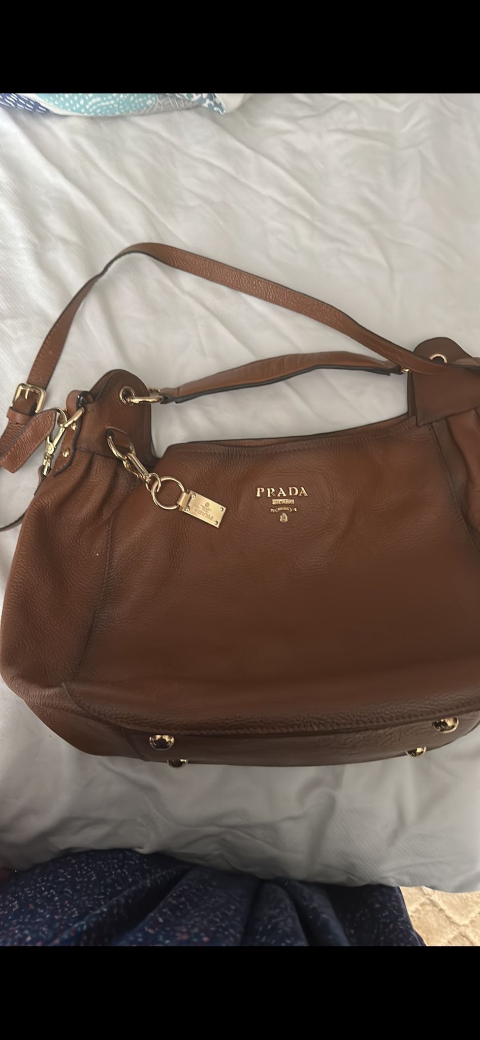 Large Authentic Leather Prada bag