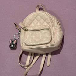 Baby pink mini backpack 