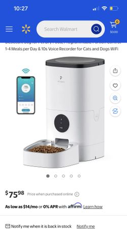 PETLIBRO Automatic Cat Feeder, Wi-Fi Automatic Cat Food Dispenser with Timer Interactive Voice Recorder, Auto Cat Feeder with 1-4 Meals Control Dry Fo