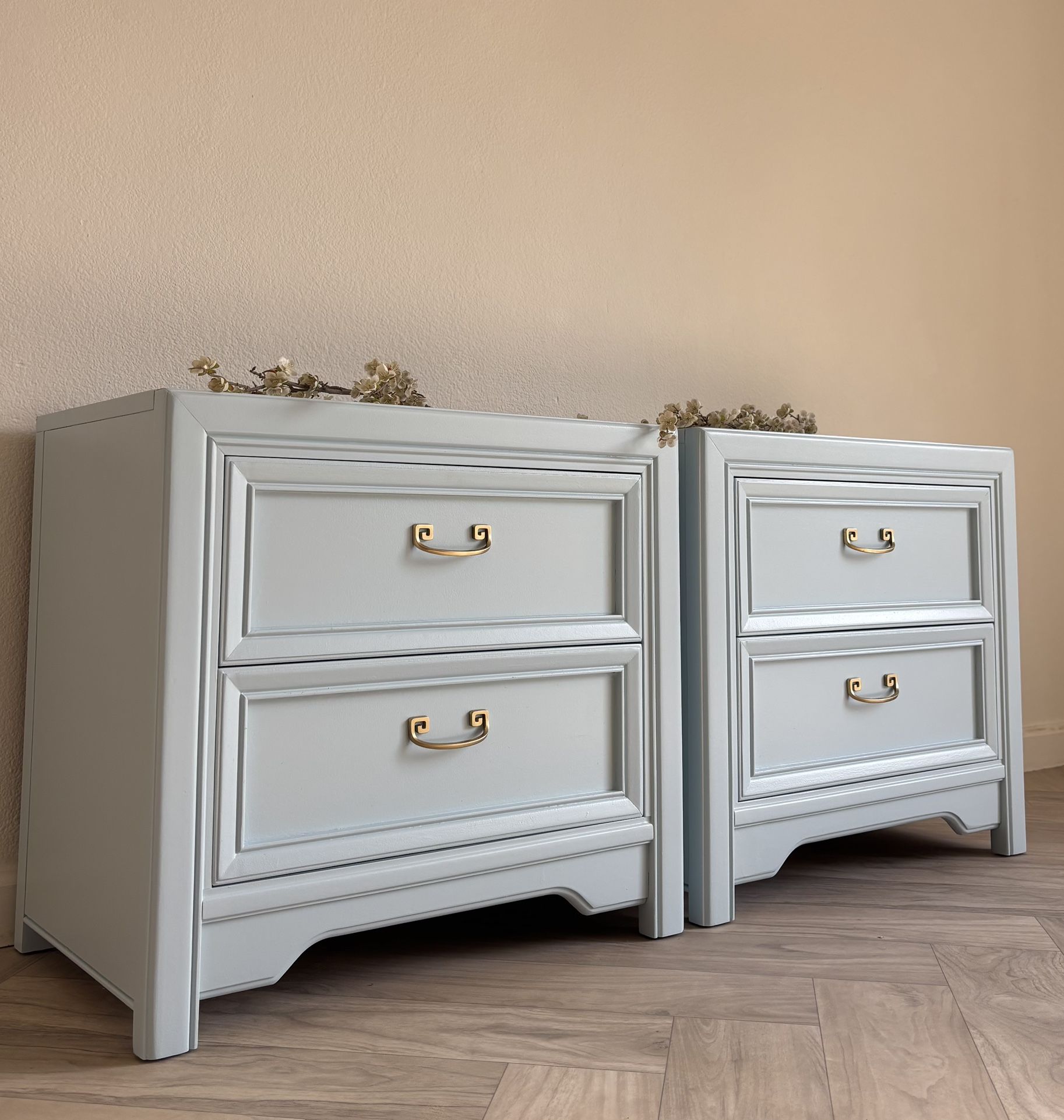 Nightstands/End Tables/Bedside Table/Modern/Baby Blue/Night Stands/Coastal/Beach