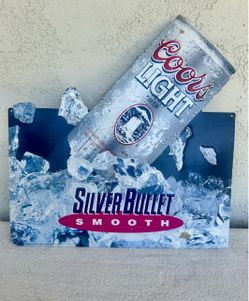 Vintage Coors Light 'Silver Bullet Smooth'