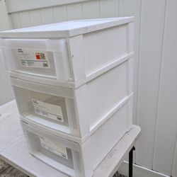 3 Stackable Drawer Units 