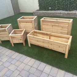 Custom cedar Planters
