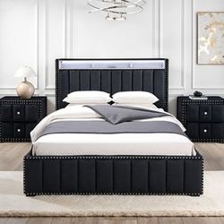 QUEEN SIZE BED FRAME (BRAND NEW)(((MATTRESS NOT INCLUDED)))