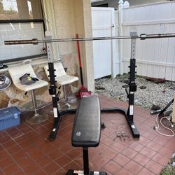 Bench press set (with 7ft bar)