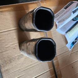 Square 2.5" Exhaust Tips 