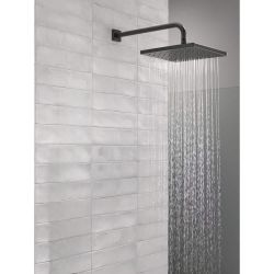 Available - BRAND NEW. DELTA Modern 1-Spray Fixed Raincan Shower Head 1.75 GPM in Matte Black
