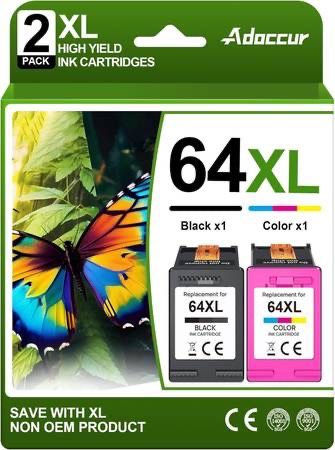 new 64XL Ink Cartridge Replacement for HP Ink 64 HP 64 Ink for HP 64XL Ink Cartridge Combo Pack Works with Envy Photo 7 6 7 71