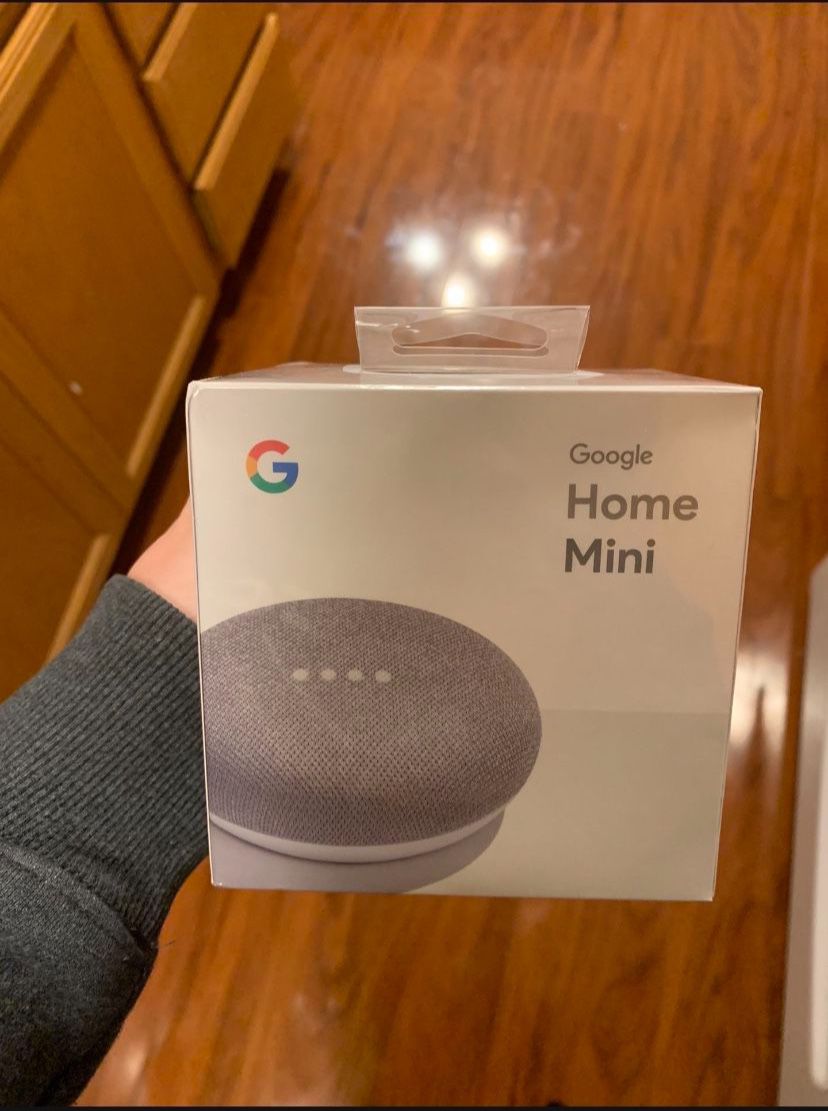 NEW Sealed Google Home Mini 1st Gen - Charcoal 