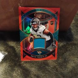 2024 BRIAN THOMAS JR. (BTJ)  ROOKIE JERSEY PATCH CARD 