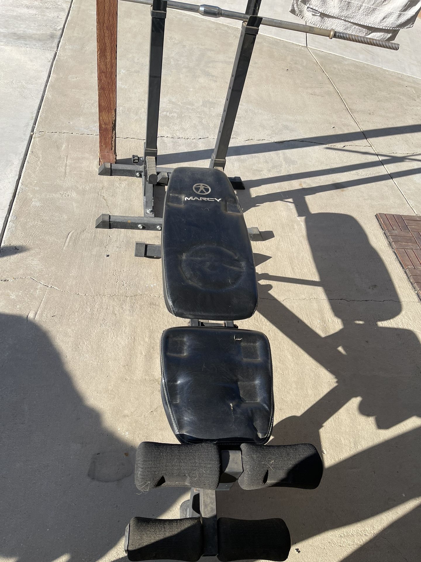 Bench and Poles for weights