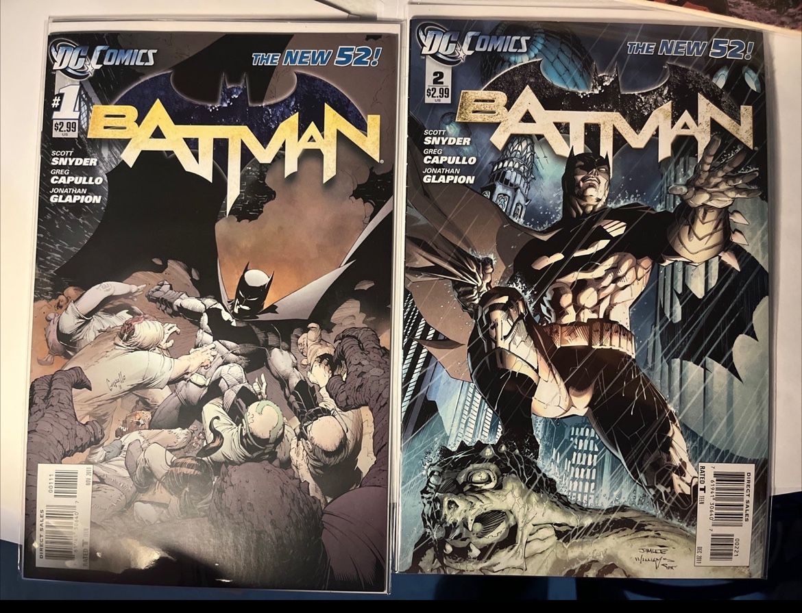 Batman #1 & #2 Jim Lee Variant -  (2011) New 52