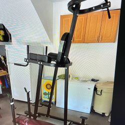 Powertec Dip Stomach Crunch Pull Up Push Up Station