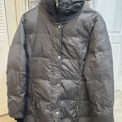 Women Michael Kors Gray Puffer Jacket Size Medium 