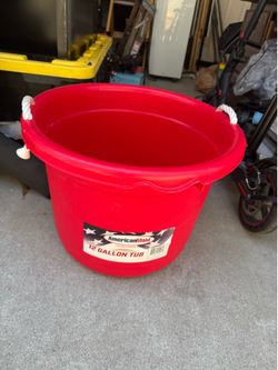 12 gallon red tub