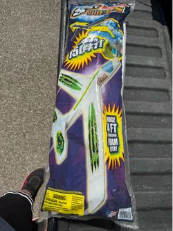 Sky Riders 48" White Glider designed for outdoor flight.