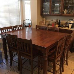 Wood Table And Chair Set