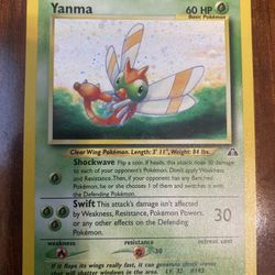 Pokemon Yanma 17/75 Neo Discovery Unlimited Holo Rare HP