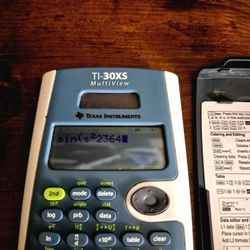 Texas Instruments TI-30XS MultiView Scientific Calculator w/ Protective Cover - Trig & Data Functions