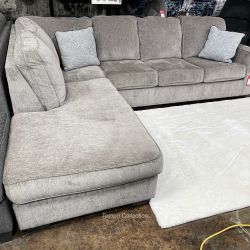SECTIONAL GREY - ALLOY- NEW [EASY CARE FABRIC]