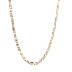 Men’s 14k Tri-Tone Gold Diamond Cut Anchor Link 20-inch Necklace 11058237