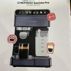 Chefman Barista Pro Espresso 1.8 Litter Stainless Steel  Machine