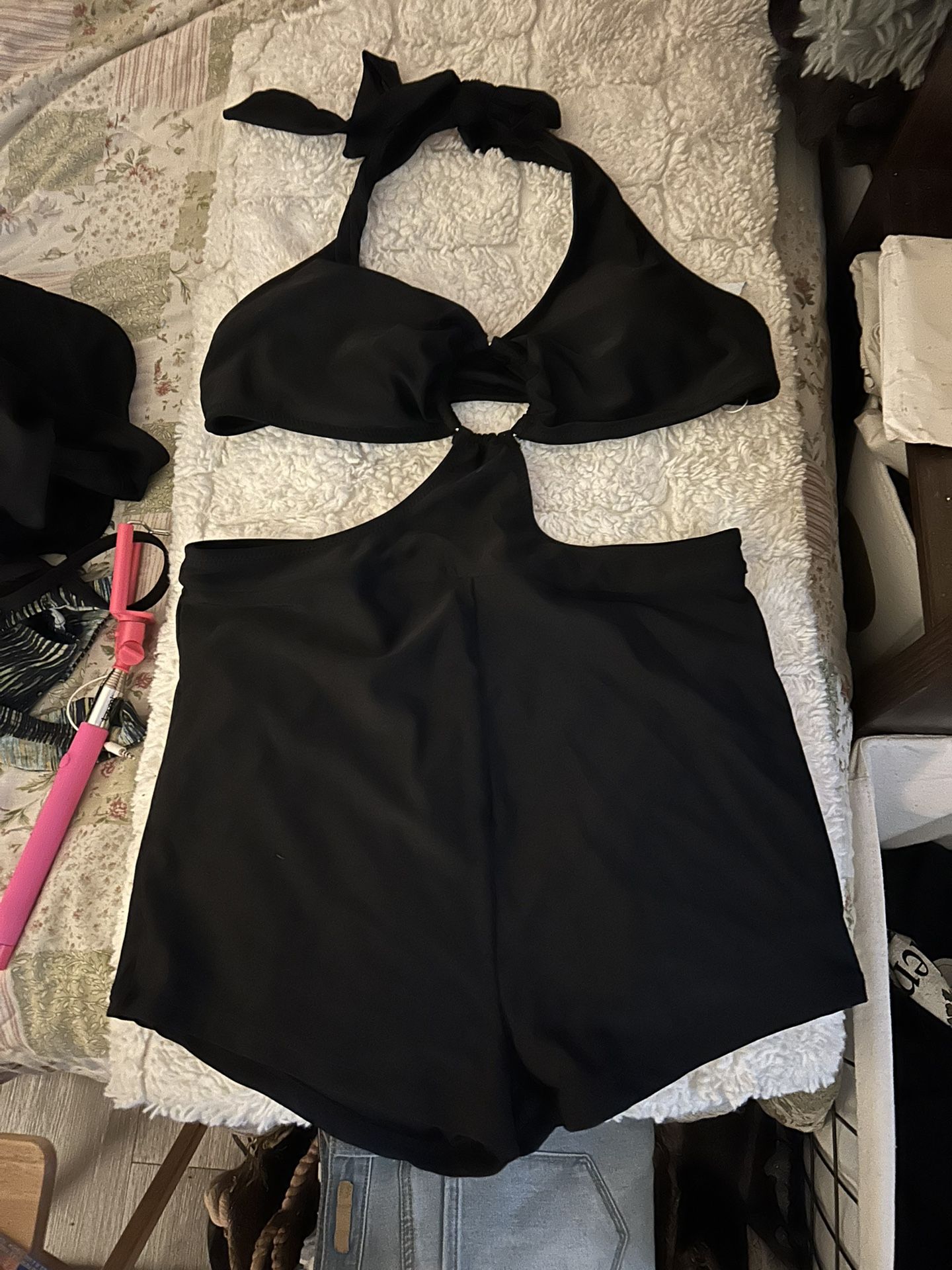 Black Sexy One Piece Set