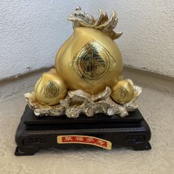 Golden Peach Asian Decor