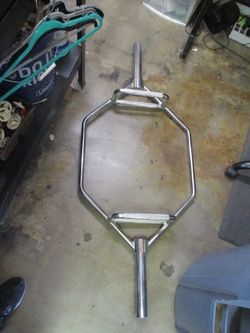 Used Chrome 45lb HEX BAR