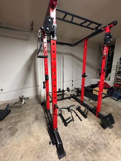 Power Rack with Cable System and Pull-Up Bar