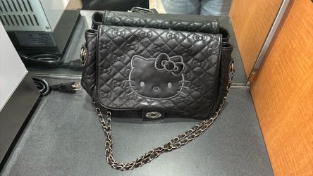 Loungefly Sanrio Hello Kitty Simulated Leather Black Tote Bag Purse