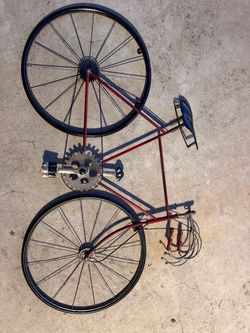 Metal Bicycle Wall Art Sculpture